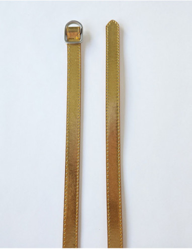Ceinture fine basique boucle argentée