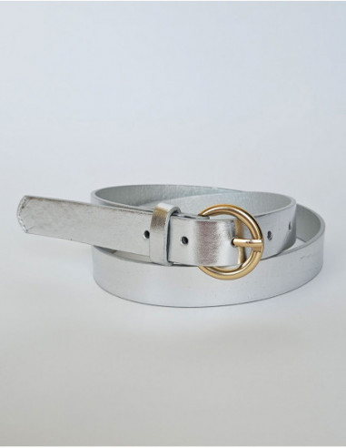 Basic gold buckle belt