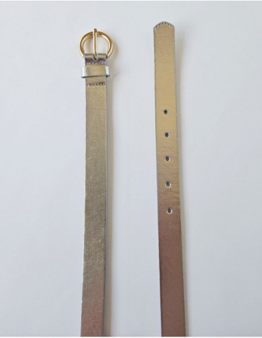 Basic gold buckle belt
