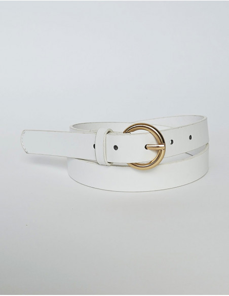 Ceinture basique boucle dorée