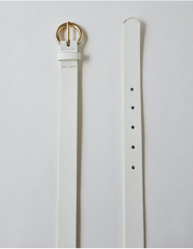 Basic gold buckle belt