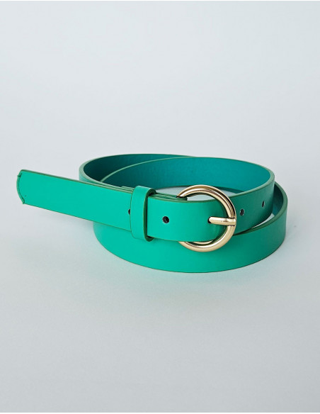 Basic gold buckle belt