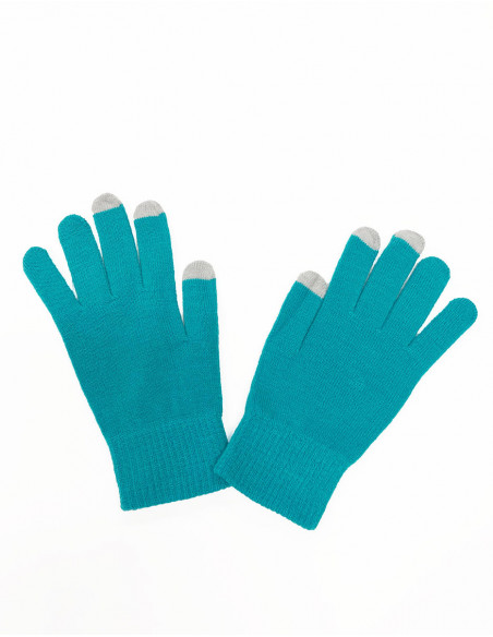 Basic two-tone tactile gloves