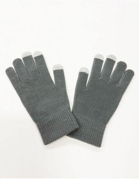 Basic two-tone tactile gloves