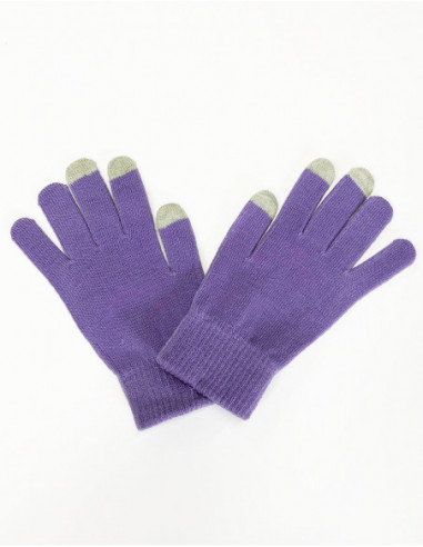 Basic two-tone tactile gloves