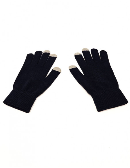 Gants basique bicolore tactiles