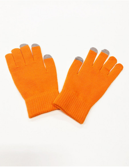 Basic two-tone tactile gloves