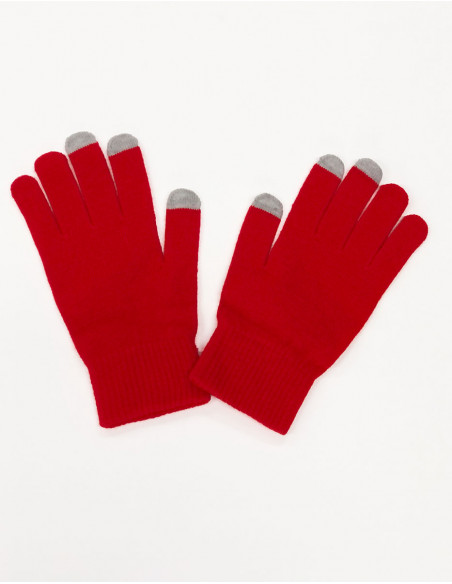 Basic two-tone tactile gloves