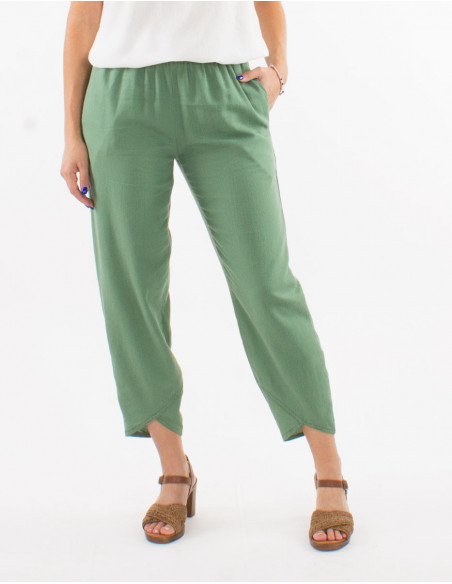 Elasticated waistband trousers