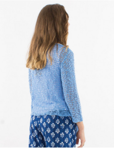 Veste légère ajourée
