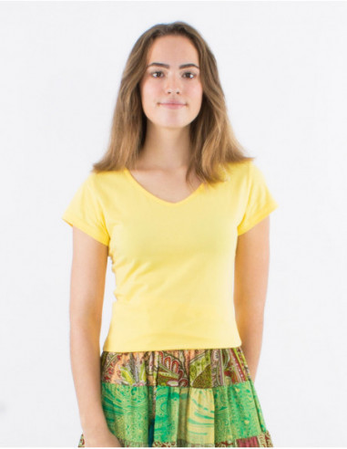 Basic plain short sleeve t-shirt