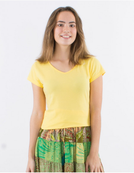 Basic plain short sleeve t-shirt