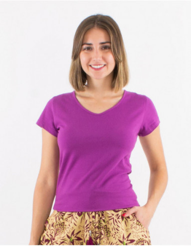 Basic plain short sleeve t-shirt