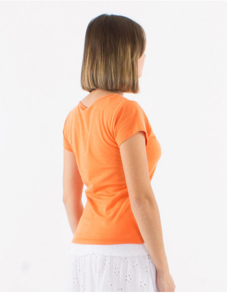 Basic plain short sleeve t-shirt