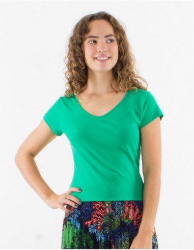 Basic plain short sleeve t-shirt