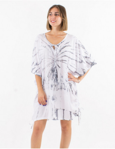 Women's original long beach top Tie and Dye