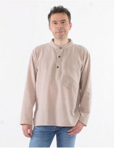 Chemise homme décontracté en coton