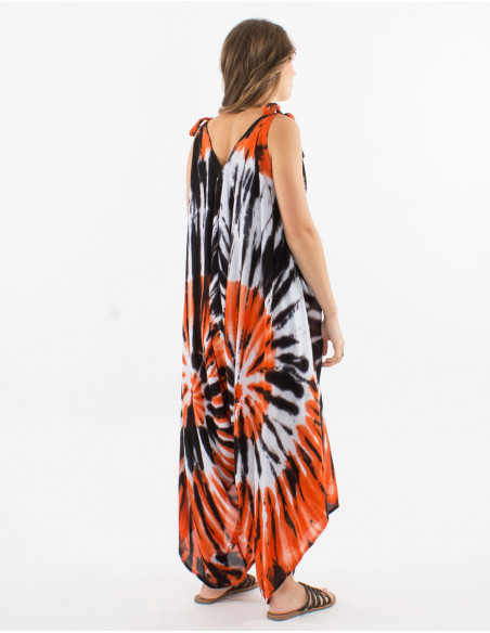 Combi de plage Tie and Dye à bretelles