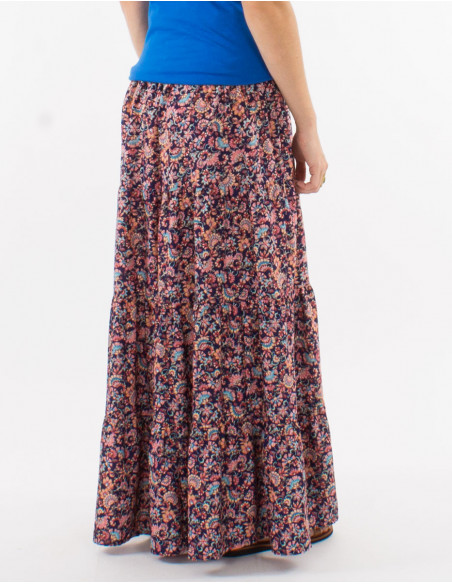 Romantic long skirt with ruffles
