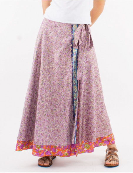 Gold hippie wrap skirt