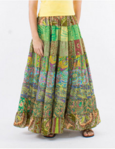 Long skirt with patchwork... 2