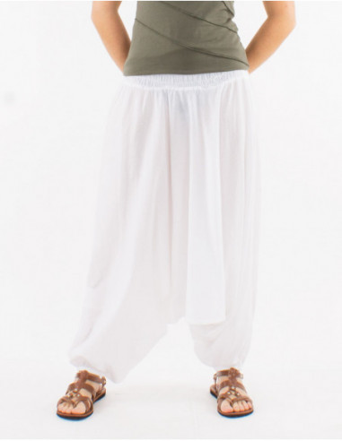 Basic cotton low-rise saroual