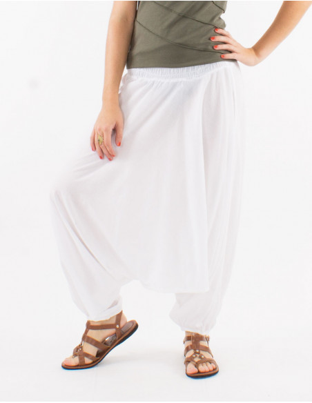 Basic cotton low-rise saroual