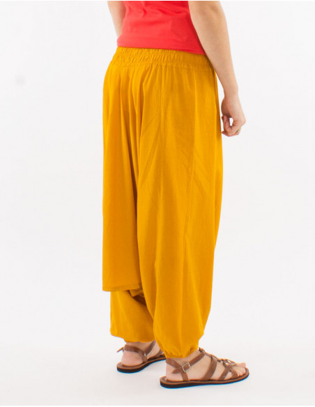 Basic cotton low-rise saroual