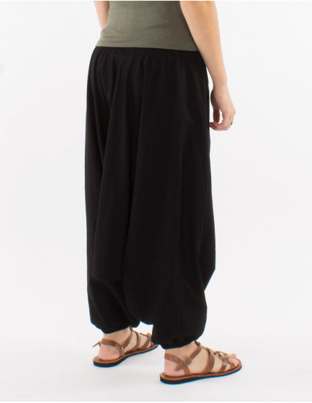 Basic cotton low-rise saroual