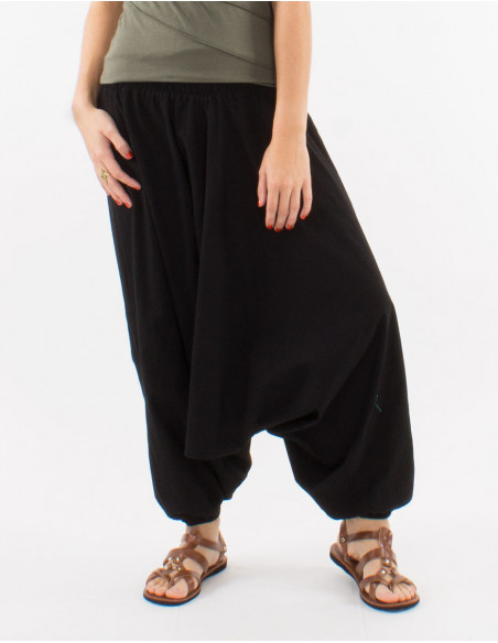 Basic cotton low-rise saroual