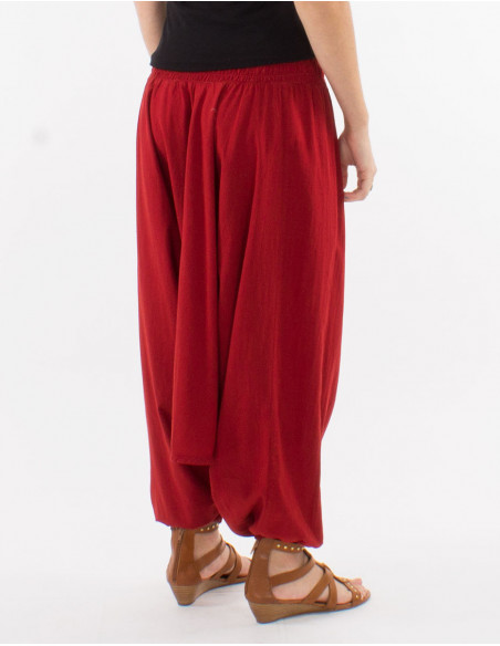 Basic cotton low-rise saroual