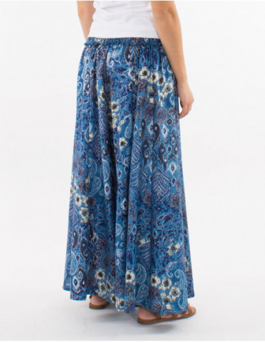 Pantalon oversize motif original argent