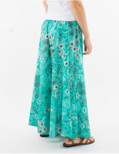 Pantalon oversize motif original argent