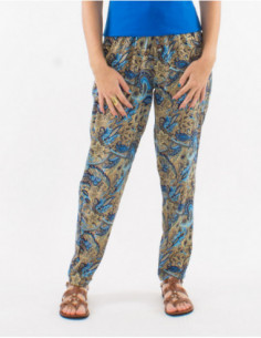 Fluid boho straight cut pant