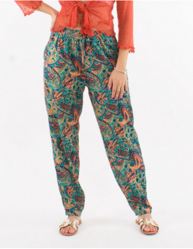 Fluid boho straight cut pant