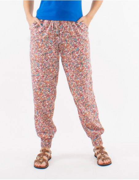 Flower bouquet elasticated pants