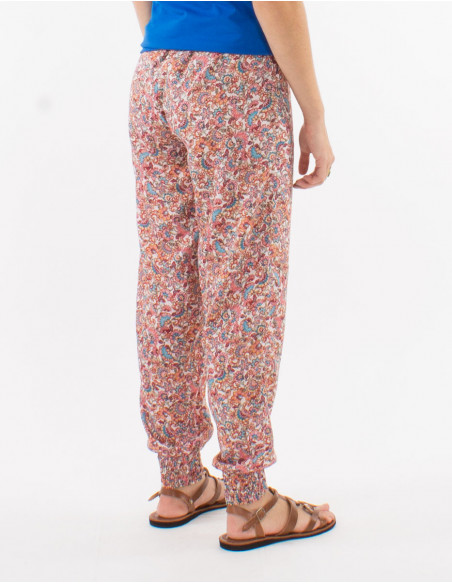 Flower bouquet elasticated pants