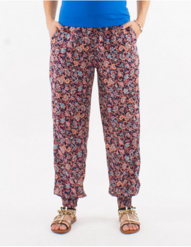 Flower bouquet elasticated pants