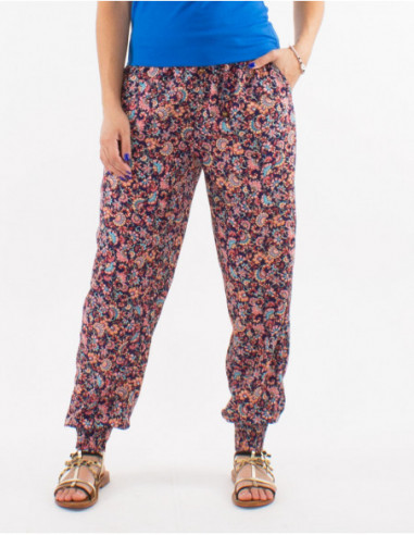 Flower bouquet elasticated pants