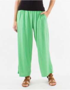 Fluid summer pants in linen