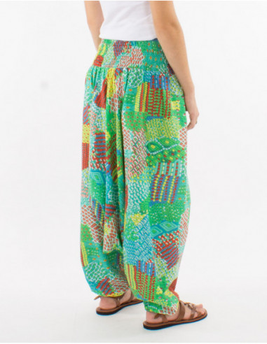 Sarouel baba cool bariolé en coton
