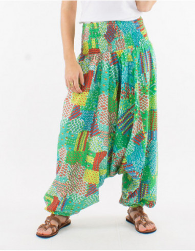 Sarouel baba cool bariolé en coton