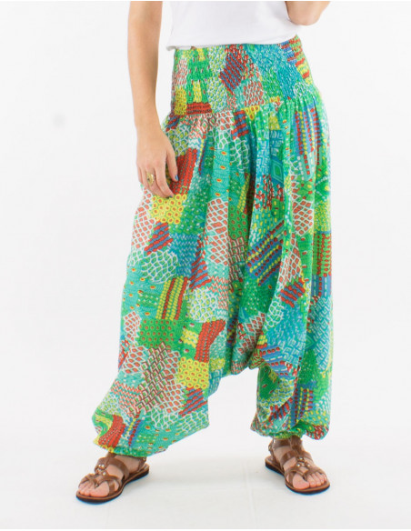 Sarouel baba cool bariolé en coton