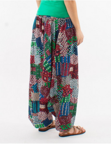 Sarouel baba cool bariolé en coton