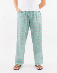 Summer pants with ethnic motif 2