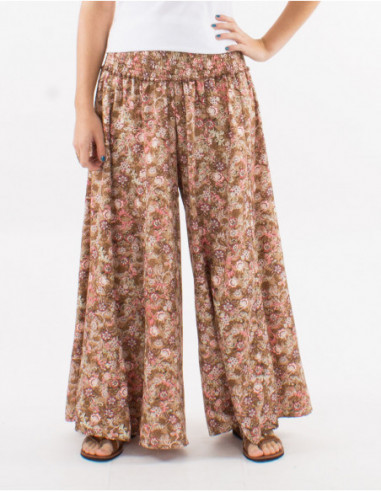 Pantalon oversize romantique fleuri