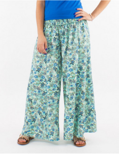 Romantic floral oversized pants