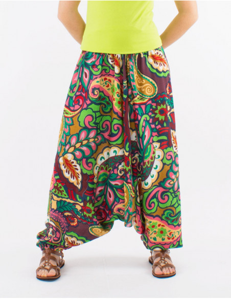 Sarouel baba cool arabesques colorées