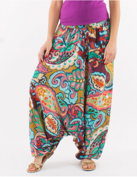 Sarouel baba cool arabesques colorées