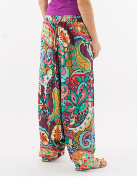 Cool baba saroual in colorful arabesque